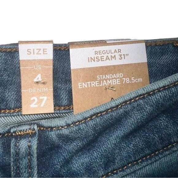 NWT prAna Sienna Stretch Cotton Stretch Mid Rise Skinny Jeans 4 27 True Blue - Picture 6 of 15